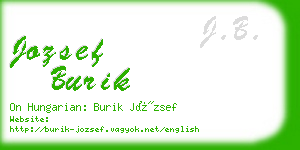 jozsef burik business card